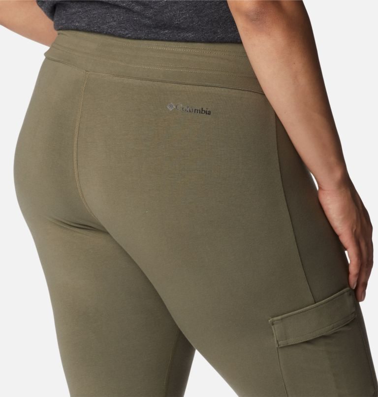 Colanti Columbia Trek Capri Dama Masline Verzi | Plus Size YSM01S8Z7